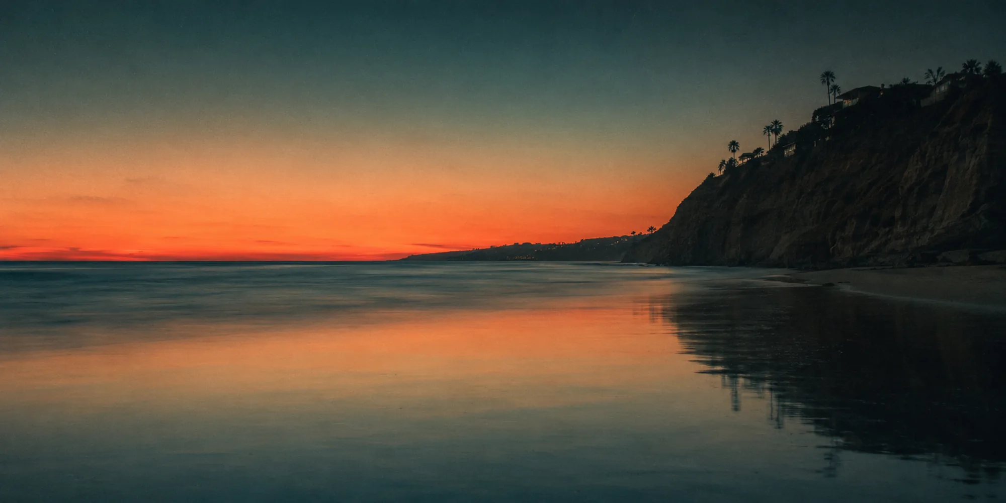 Sunset over the Pacific at Solana Beach
